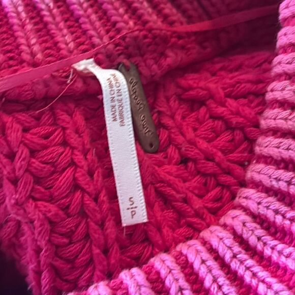Free People Take Me Home Sweater in Pink S - Picture 5 of 7